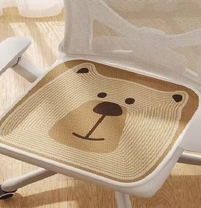 Coussin carré personnalisable pour chaise de bureau, motif dessin animé mignon, toutes saisons, tapis rafraîchissant, antidérapant et respirant pour le fessier - Product Image 1