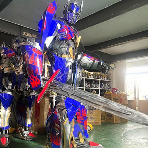 <span class=keywords><strong>Disfraz</strong></span> de Robot de Alta Calidad, <span class=keywords><strong>Realista</strong></span>, con Luces LED Azules y Moradas, para Cosplay, Eventos y Mascotas - Product Image 4