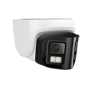 Cámara de Seguridad IP PoE Tipo Torreta con Doble Lente, 8MP/4MP, Gran Angular de 180 Grados, Visión Nocturna en Color, Audio Bidireccional, IA y Panorámica para Exteriores