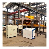 Machine de production de briques creuses en béton, de pavés, entièrement automatique, avec pompe PLC sans palette HF18