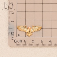 Yammy YYS149 Accessoires DIY plaqués or avec zircon, pendentifs multi-styles animaux, oiseaux, anges