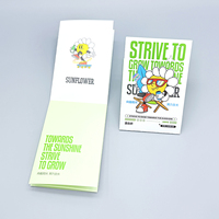 Service d'impression personnalisé A2 3 4 5 6 – Flyers publicitaires pliables / Brochures / Livrets trifold en carton avec plastification