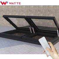 Claraboya de Techo Personalizada de Gran Tamaño con Aislamiento para Ático, Ventilación Automática, Ventana de Vidrio, Claraboya de Escape, Vista al Cielo