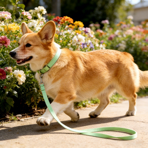 Nuevo Estilo Personalizado y Moderno, MOQ Bajo, Personalización, Juego de Correa y <span class=keywords><strong>Collar</strong></span> de Microfibra para Perros Medianos y Grandes - Product Image 5