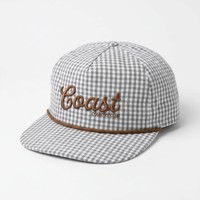 Casquette de baseball 100% polyester à carreaux vichy verts, avec broderie 3D personnalisée, 5 panneaux, snapback, visière plate, non structurée