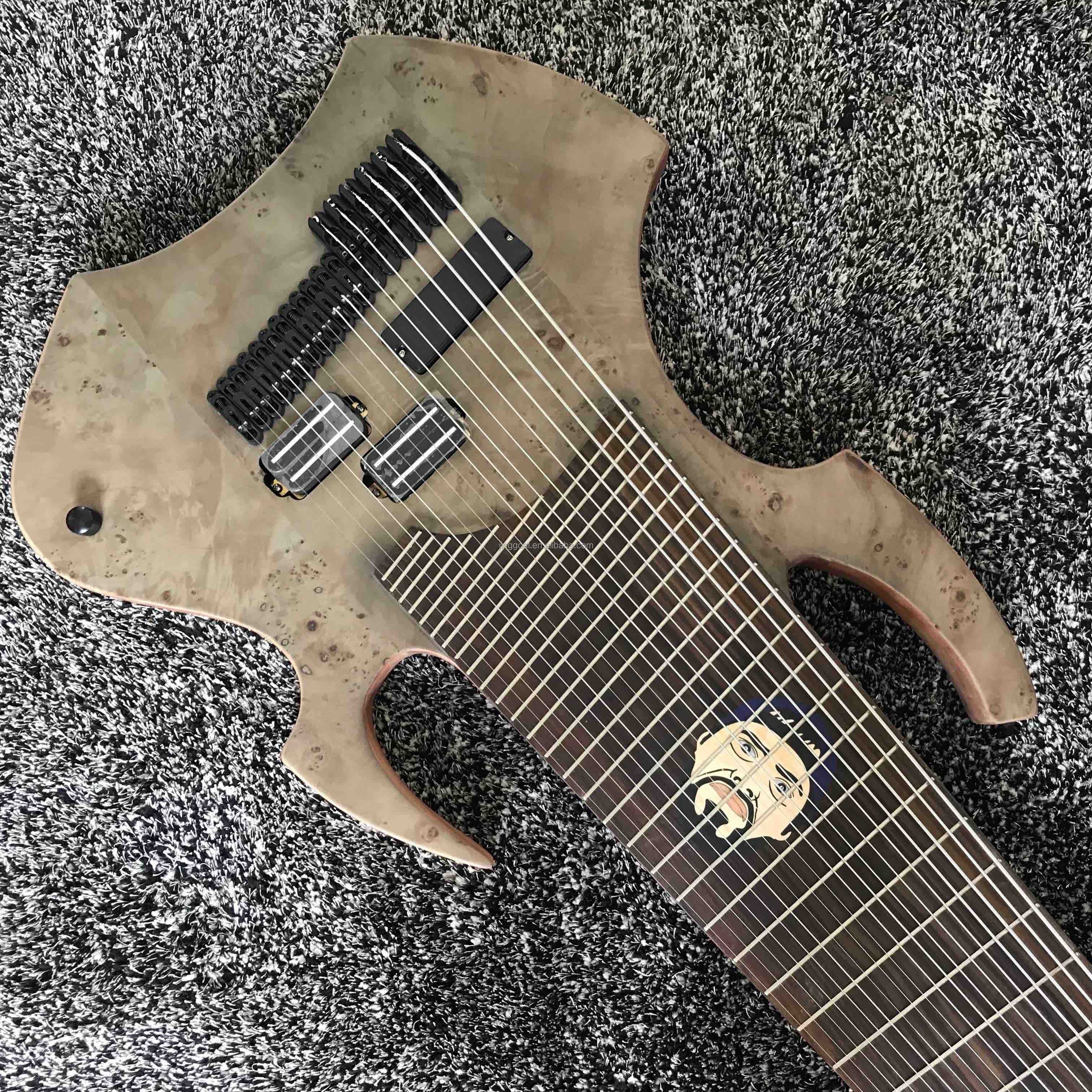 カスタム不規則なボディシェイプ18弦エレクトリックベースギター