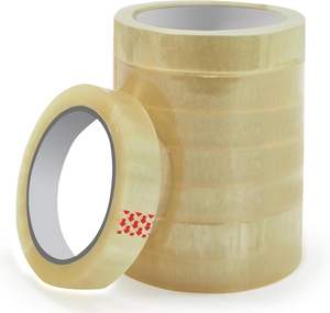 FranceProfessional kalite BOPP yapışkan bantlar 19 mm X 66 <span class=keywords><strong>m</strong></span> tek taraflı 50 mikron şeffaf karton sızdırmazlık paketi 8 - Product Image 4