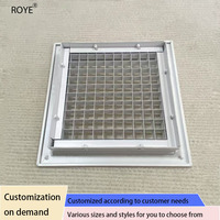 Grille de ventilation double couche en alliage d'aluminium, réglable, design moderne pour climatisation centrale, cuisine et bureau