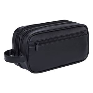 IStapromo Gifts Trousse de toilette imperméable portable pour homme, trousse de toilette en cuir pour rasage, trousse de toilette personnalisée avec logo, trousse de toilette Dopp - Product Image 1