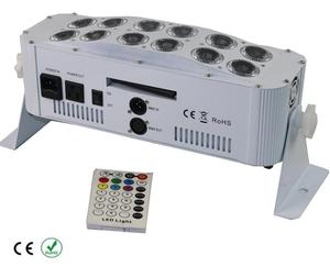 Potente Iluminación LED con Batería, Luces Inalámbricas DMX Wash Uplights 12x18W RGBWA+UV con WIFI e IR para <span class=keywords><strong>DJ</strong></span>, Bodas, Fiestas y Eventos - Product Image 6