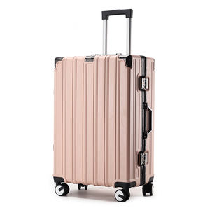 <span class=keywords><strong>2025</strong></span> 새로운 인기 있는 방수 20/22/24/28 인치 <span class=keywords><strong>PC</strong></span> 하드 쉘 알루미늄 프레임 전 방향 휠 TSA 빈티지 여행 가방 수하물 - Product Image 3