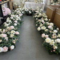 Ifg Hoge Kwaliteit Real Touch Greenery Bladeren Rose Zijden Bloem Tafelloper