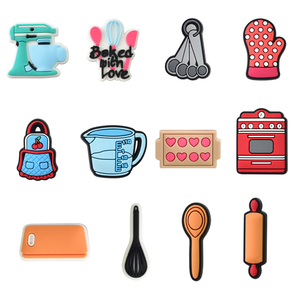Accesorios de Cocina al por Mayor, Adornos de PVC para Zapatos, Hebillas Decorativas para Utensilios de Cocina, Dijes para Zapatos, Utensilios de Cocina para Niños - Product Image 4
