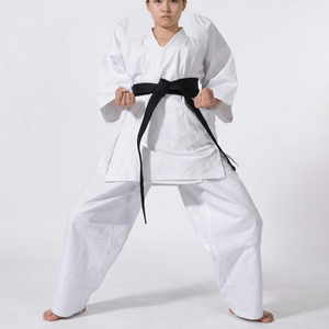 Nouvel Arrivage – Uniforme de Karaté Unisexe en Coton Biologique Respirant et Léger, Taille Haute, Écologique, pour Entraînement d'Arts Martiaux, Personnalisable - Product Image 1