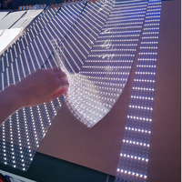Film transparent MLS MULINSEN, film souple, écran LED, vente chaude, intérieur, P8 P10, rideau, fenêtre, verre, mur, téléviseur, panneau LED, écran en maille