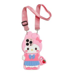 เคสโทรศัพท์ลายการ์ตูน TPU กันกระแทก งานแฮนด์เมด ขายดี พร้อมสายคล้องคอแบบไขว้ สำหรับ <span class=keywords><strong>Oppo</strong></span> A6 Pro Realme 15T - Product Image 1