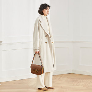 Abrigo de Cachemira Mongol de Invierno para Mujer, Abrigo Largo de Lana de Alpaca, Abrigo de Cachemira 100% Lana Hecho a Mano para Mujer - Product Image 3