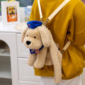 Sac à dos <span class=keywords><strong>en</strong></span> peluche Feiya West Highland Dog, jouet <span class=keywords><strong>en</strong></span> peluche, adorable chien <span class=keywords><strong>en</strong></span> peluche, sac à bandoulière, Saint-Valentin, polyester, coton PP - Product Image 3