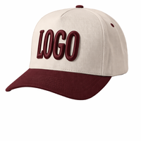 Op maat gemaakte geborduurde logo luipaard sportieve nieuwe populaire design ademende beige groene letter 2-kleurige 5-delige katoenen pet