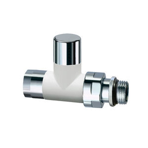 Connettore diritto 1/2 bianco cromato per tubi idraulici - Product Image 1