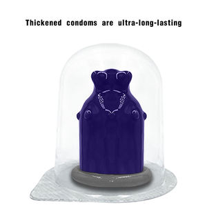 Neues geformtes Dildo-Verhütung kondom, das den Penis erweitern und verlängern kann, wieder verwendbares Kondom, um die Ejakulation zu verzögern, ein männliches Sexspielzeug - Product Image 3