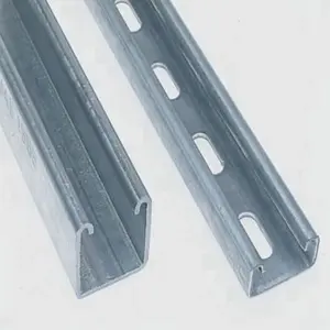 Punching Channel Steel Galvanized Unistrut Channel With Rails