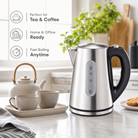 Bouilloire Électrique Numérique Polie avec Contrôle de Température 1,8 L en Acier Inoxydable Sans Fil et Fonction Maintien au Chaud pour Usage Domestique