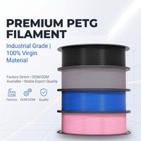 Filament d'imprimante 3D PETG en gros 1,75 mm Noir Gris Bleu Haute Résistance Qualité Industrielle Matériau d'impression 3D en vrac OEM