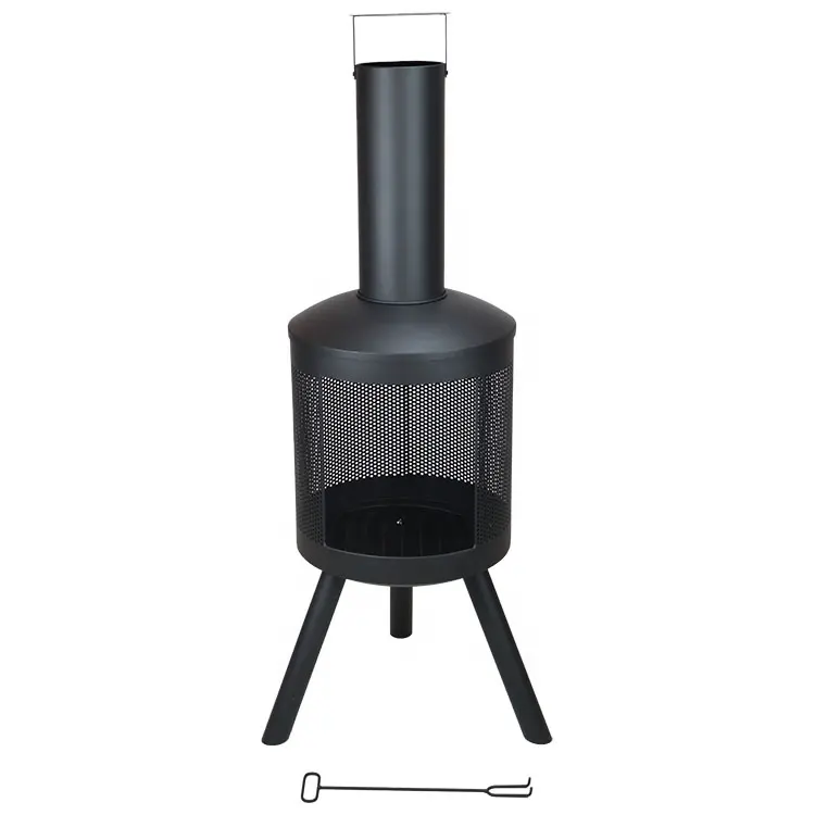 Super Quality Iron Materia Bbq Fire Pit With Chimney