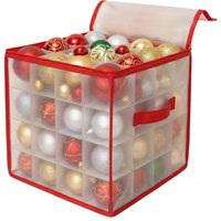 Boîte de rangement pour décorations de Noël, pliable, avec fermeture éclair