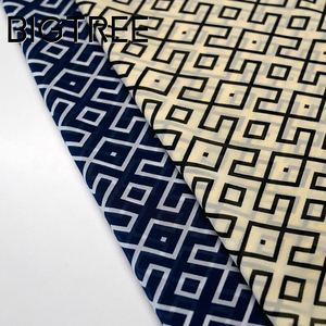 Tela de gasa de seda para Hijab, chal, blusa, diseño geométrico, patrón Simple, 100% poliéster - Product Image 2