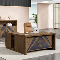 Mobilier de bureau en bois de luxe de style unique de Sanxin Table de bureau exécutive bureau moderne de patron PDG