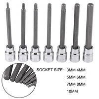 Jeu de douilles Torx extra longues de haute qualité, 7 pièces/ensemble, 3/8 pouces, T25 T30 T40 T45 T50 T55 T60, outils à main