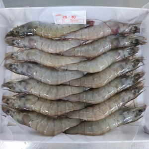 Vannamei toàn bộ đầu tôm trên vỏ trên nguyên liệu đông lạnh cannamei tôm giáp xác chưa gọt vỏ khối tôm đóng gói hải sản dạng số lượng lớn - Product Image 3