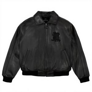 New High Quality Stylish Windproof Waterproof Breathable Eco-Friendly Genuine Cowhide Avirex Spring Motorcycle <b>Jackets</b>-Stand - Product Image 2