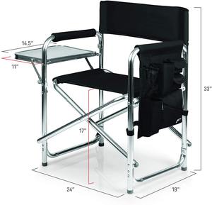 Fabbrica diretta Sal pieghevole in alluminio Director sedia leggera e resistente da esterno sedie da regista portatili con tavolino e borse - Product Image 1
