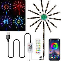Lumières LED intelligentes pour feux d'artifice, lumières LED ICRGB Dream Color, contrôle par application à distance, bandes lumineuses LED pour décorations de Noël