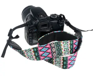 Sabuk Kamera Kamera DSLR, Sabuk Tali Bahu Leher Kamera SLR Tahan Lama untuk Nikon Canon Sony Gaya Etnis, Tali Gelang Kamera