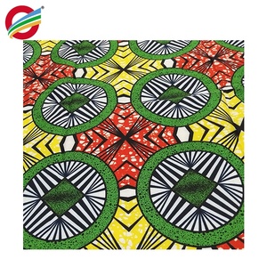 Nouveau <span class=keywords><strong>Pagne</strong></span> en Coton Ankara Tissus Africains Wax Véritable <span class=keywords><strong>6</strong></span> <span class=keywords><strong>Yards</strong></span> - Product Image 3