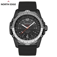 NORTH EDGE Evoque 2 Jam Tangan Pintar Olahraga Unisex Android Alarm Kompas Termometer Waktu Dunia Pedometer Altimeter Barometer Lari