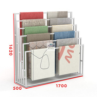 Présentoir Moderne Personnalisé pour Tapis, Triple, Démontable, en Métal, avec Logo Personnalisé pour Papier Peint, Tissu, Couverture