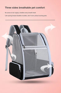 <span class=keywords><strong>Mochila</strong></span> <span class=keywords><strong>Transportadora</strong></span> Bien Ventilada para <span class=keywords><strong>Mascotas</strong></span>, Perros, Gatos y Cachorros - Product Image 4