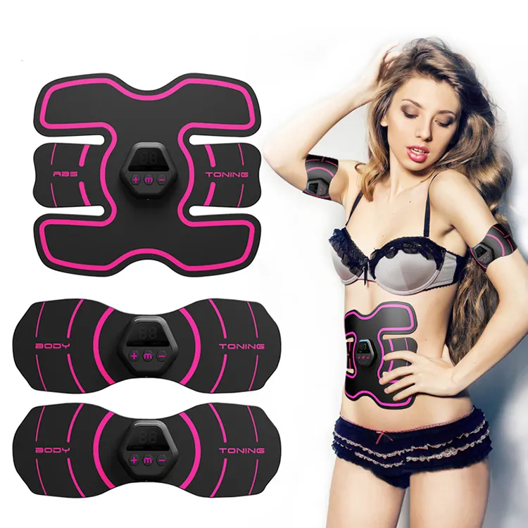 Smart Fitness 20 Gears Ems Wireless Massage Abdominal Muscle Stimulator Portable
