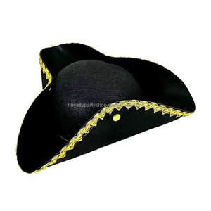 Nouveauté Dress up America Tricorn Hat pour adultes Nouveauté Costume Tricorn Cap <span class=keywords><strong>Pirate</strong></span> Hat - Product Image 1