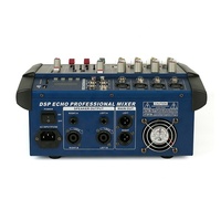 Console de mixage audio professionnelle série PMX, 250 W par canal, USB, 4/6/8 canaux, mixeur audio de studio B&T, mixage sonore