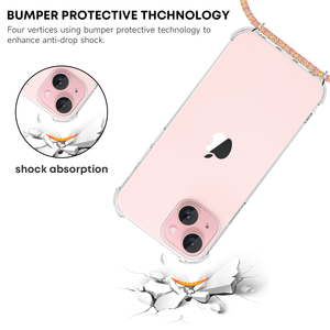 Clear Slim Cell Phone Neck Strap Case para Iphone 17 16 15 14 13 12 11 Pro <span class=keywords><strong>Max</strong></span> X XS XR 7 8 Plus SE - Product Image 4