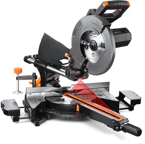 Best 12 inch 305mm electric hand double dual bevel sliding compound metal miter cut saw for sale