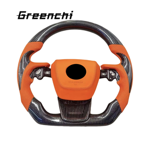 Para el nuevo volante de fibra de carbono deportivo de fondo plano Crown Highlander <span class=keywords><strong>Sienna</strong></span> Gravia de Toyota, actualización y personalización - Product Image 4
