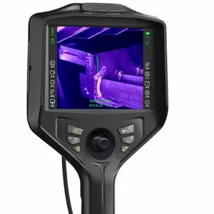 Cámara de inspección de boroscopio UV, pantalla de 5,1 pulgadas, HD, 720P, impermeable, IP67, articulación de todos los modos, tubo trenzado de tungsteno