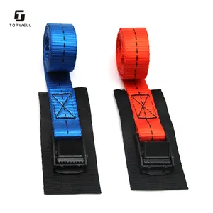 Polyester Fibre 1 Inch 25mm Cam Buckle Tie Down Strap With Black Electrophoresis Zinc Alloy Cam Buckle